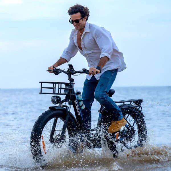 RIDSTAR MN26 26" Fat Tires Mountain Electric Bike 1500W 5 RIDSTAR MN26 26" Fat Tires Mountain Electric Bike 1500W – Image 5