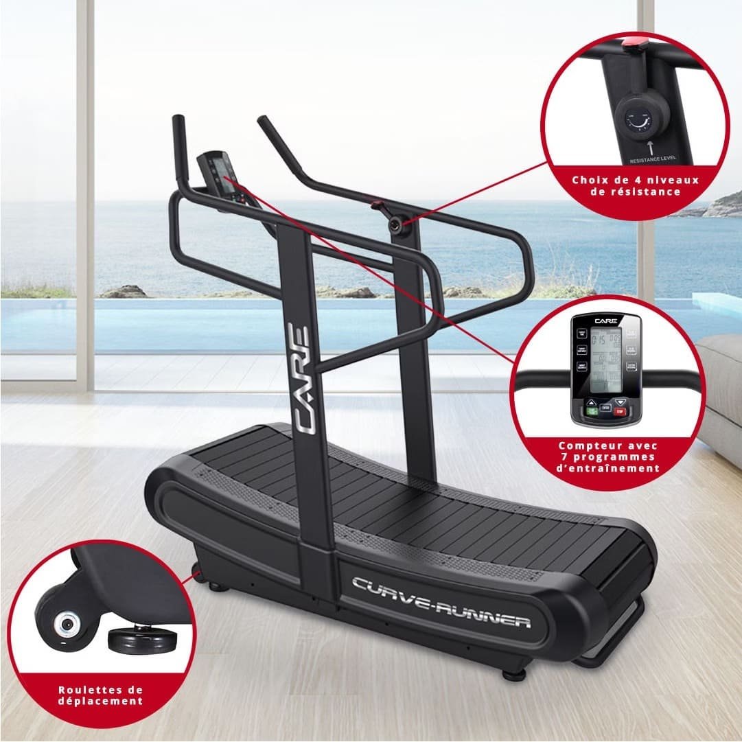Tapis de course professionnel - CARE - CURVE-RUNNER 3 Tapis de course professionnel - CARE - CURVE-RUNNER – Image 3