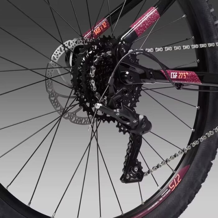 VTT électrique semi-rigide Rockrider E-ST520 27.5" – Image 4